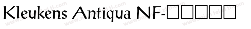 Kleukens Antiqua NF字体转换